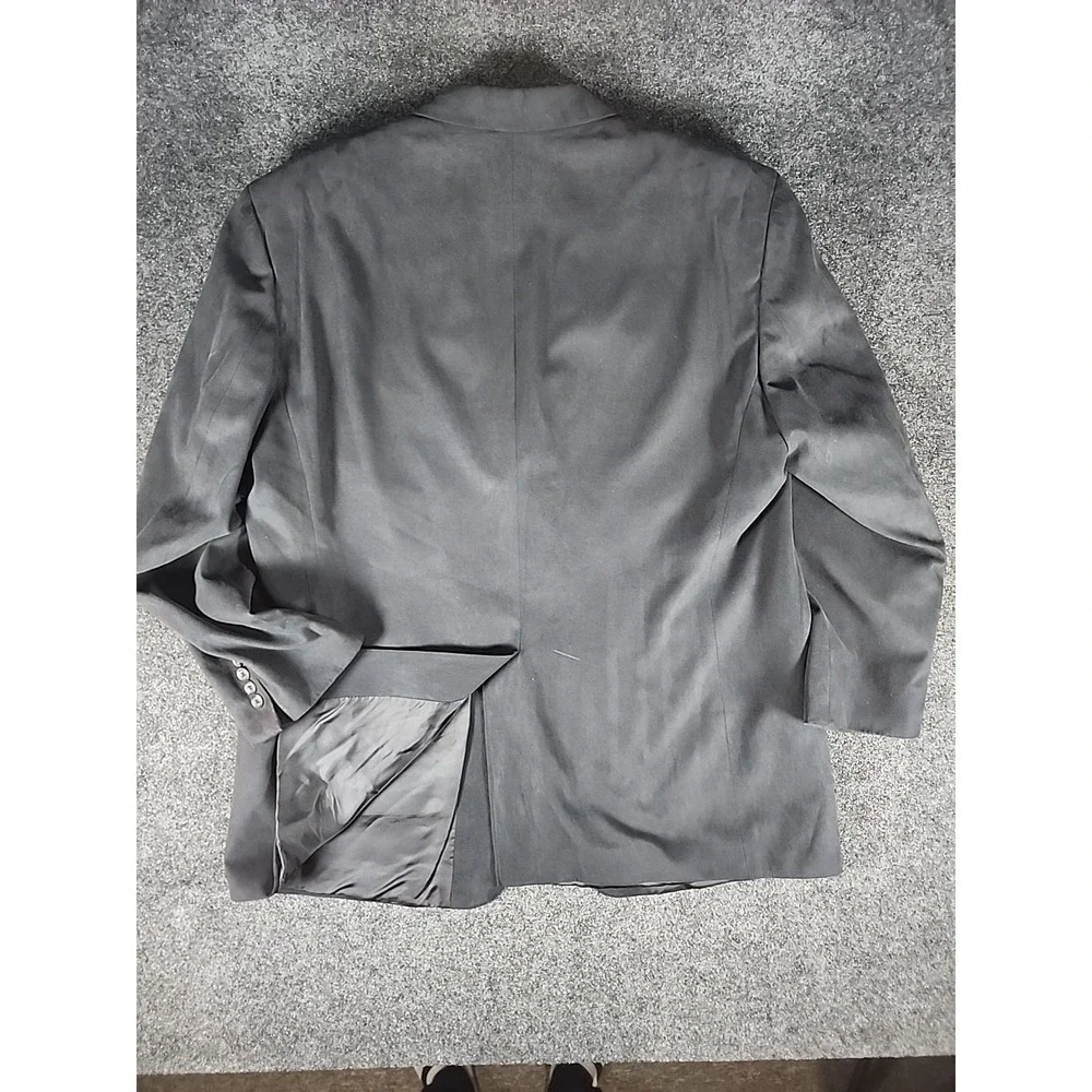 VTG Chaps Ralph Lauren Men's Velvet 3-Button Blazer Black 46R Sport‎ Coat Jacket